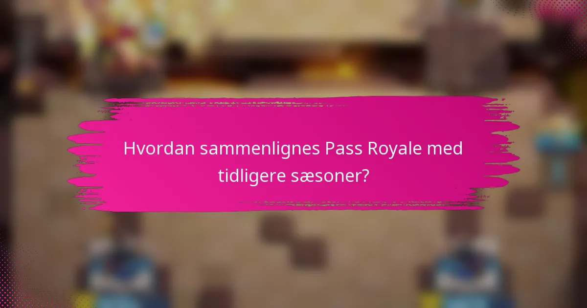 Hvordan sammenlignes Pass Royale med tidligere sæsoner?